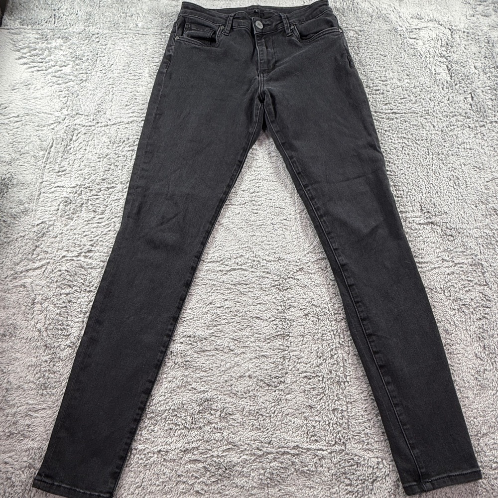 Kut from the Kloth Womens Faded Black Skinny Jeans Size 6 Stretch Denim Pants